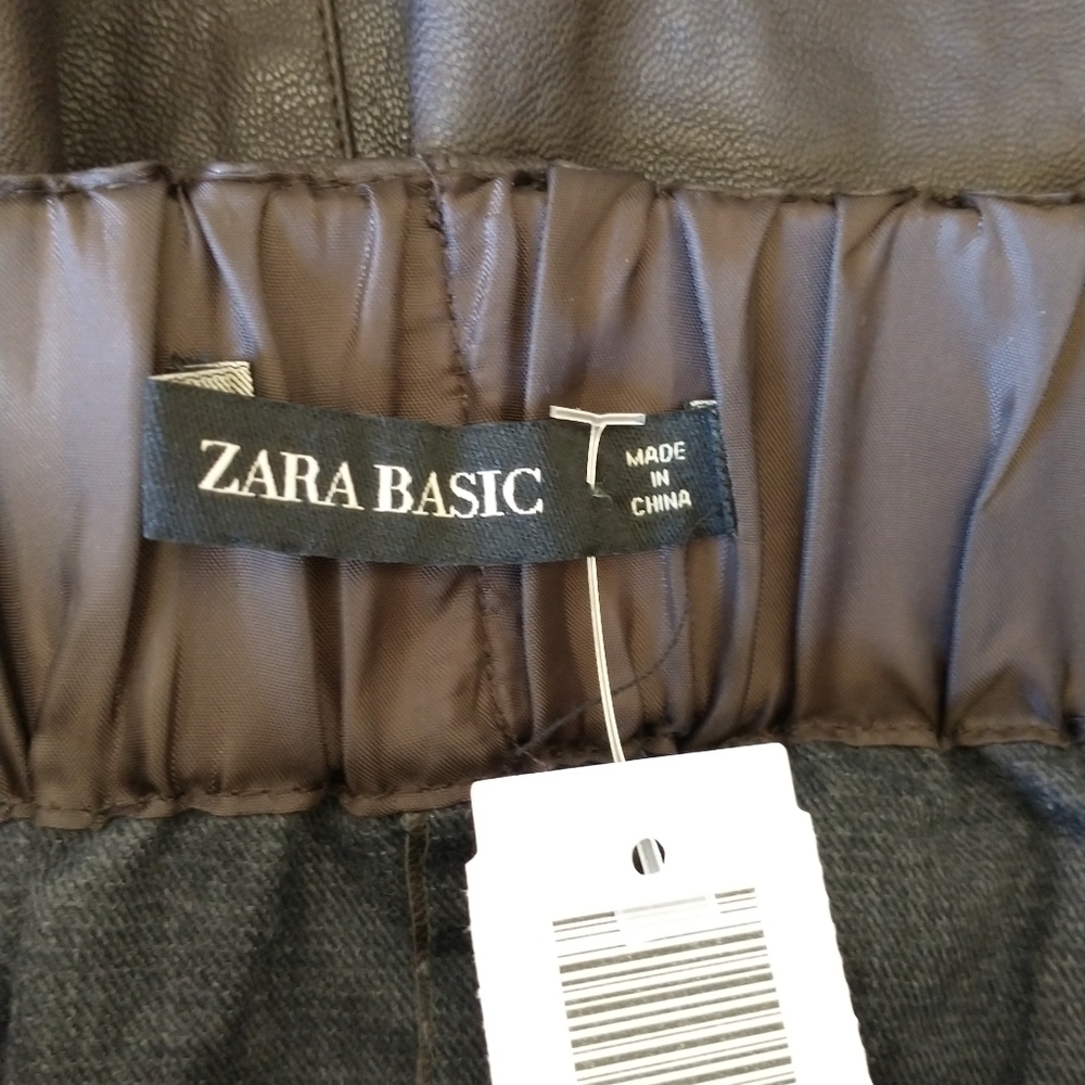 Zara Faux Leather Skirt - Picture 2 of 8